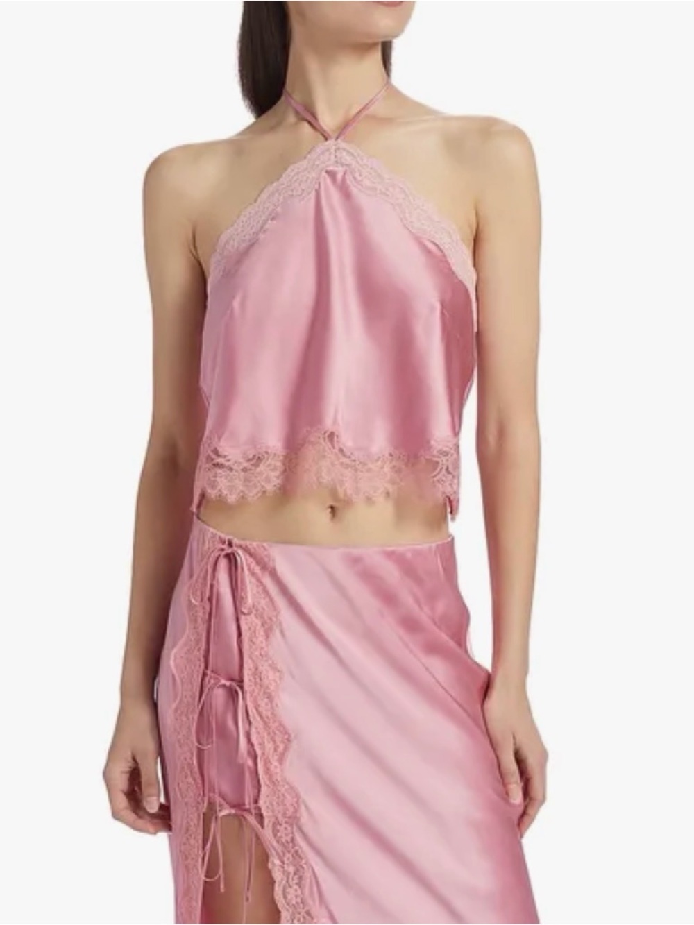 Women's Rivier Satin Halterneck Top